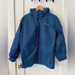 Columbia Women’s Interchange Jacket (Large) - Checkered Navy